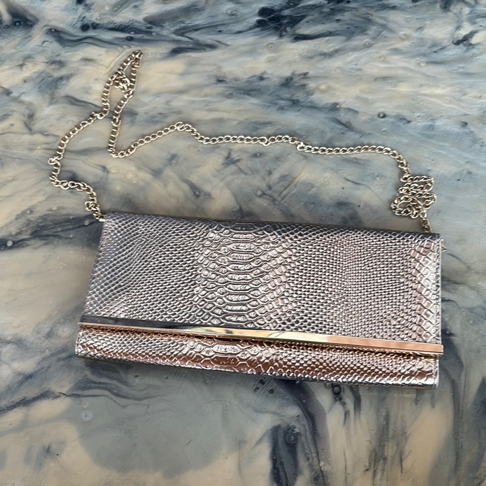 Elegant Silver Clutch Bag